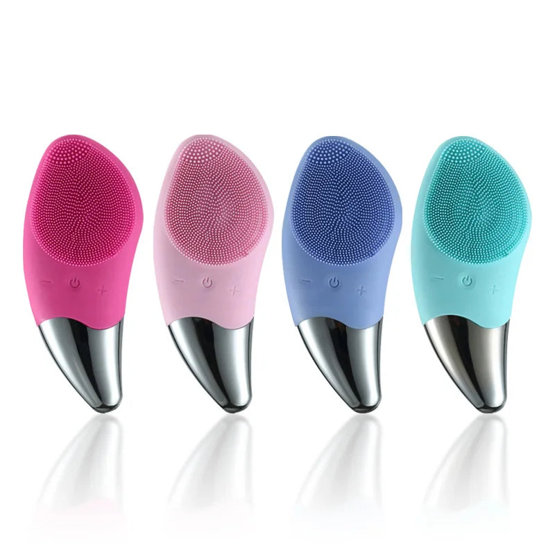 Mini Electric Face Washer Cleanser Silicone Facial Cleanser Waterproof