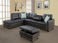 98-Inch L-Shaped Sectional Sofa, 4-Seater