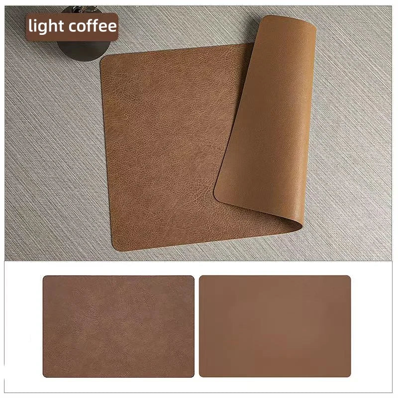 Faux Leather Placemats Set of 1/4/6pcs