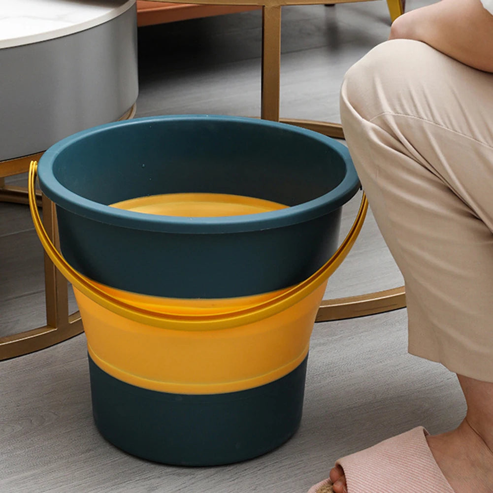 3-5-10L Portable Folding Bucket for Washing Outdoor Foldable Silicone Water Bucket Camping Items Fishing Bucket Car Wash Buckets