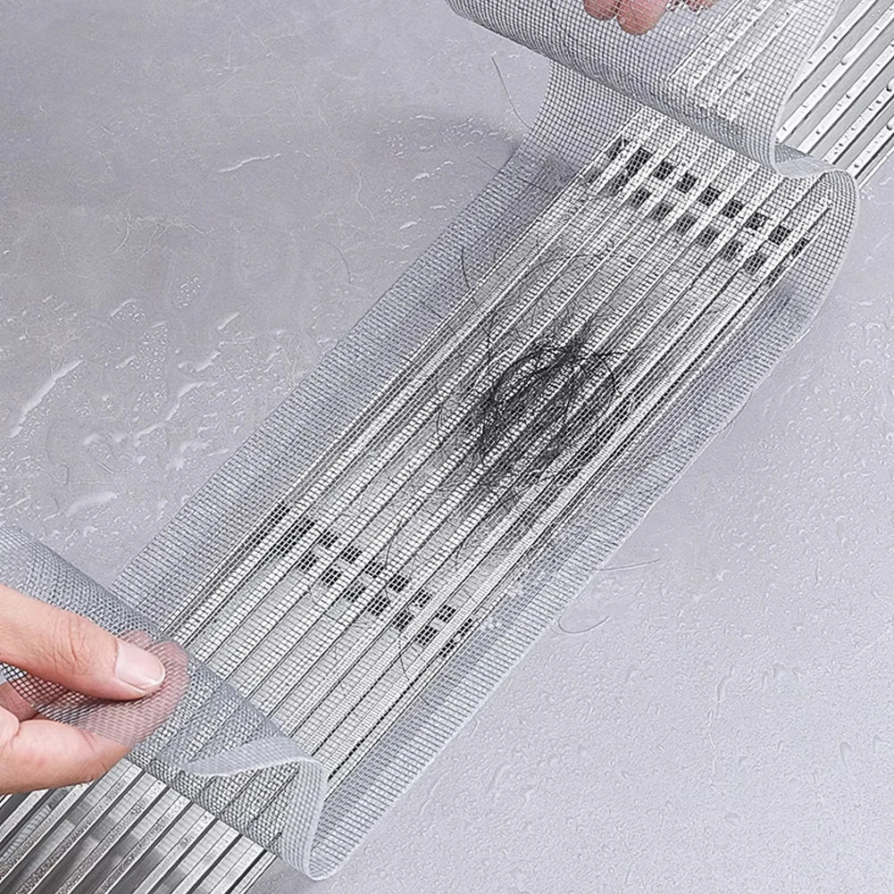 5/10 Meter Strainer Kitchen Sink Sewer Outfall Stopper Bathroom Mesh Stickers Disposable Shower Floor Drain Filter Hair Catcher