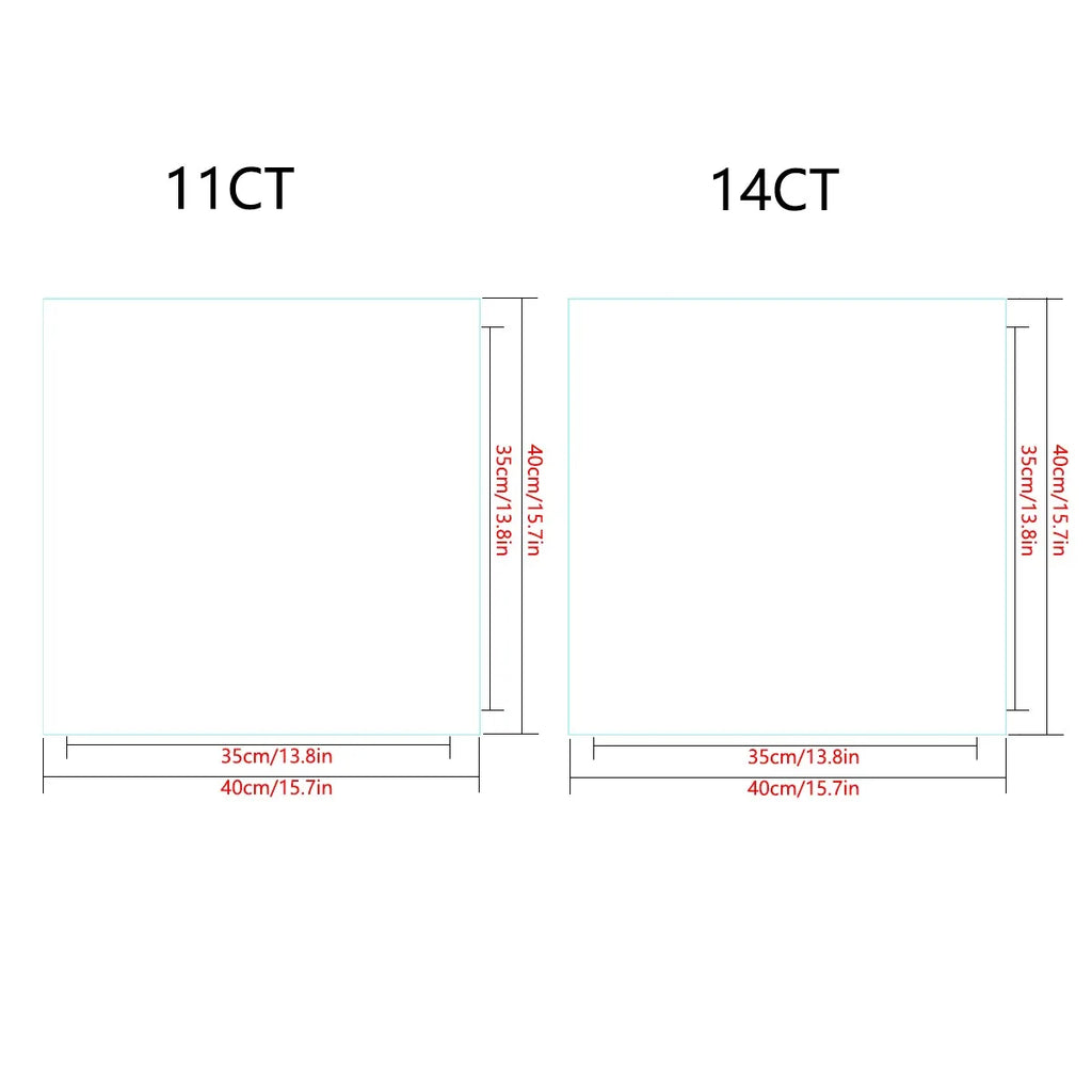 1pc 40X40CM/15.74inch Flower stamped cross stitch kit DIY kit 11CT/14CT DIY Embroidered set DIY Cross-Stitch Set accessories