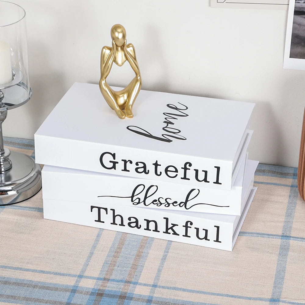 3Pcs Foldable Fashion Fake Books Living Room Decoration Designer Books Coffee Table Ornaments Club Hotel Room Villa Prop Books