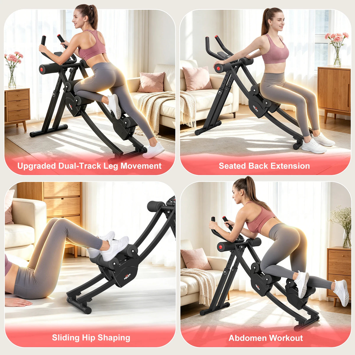 Relife Sports Dual Split‑Track Ab Machine