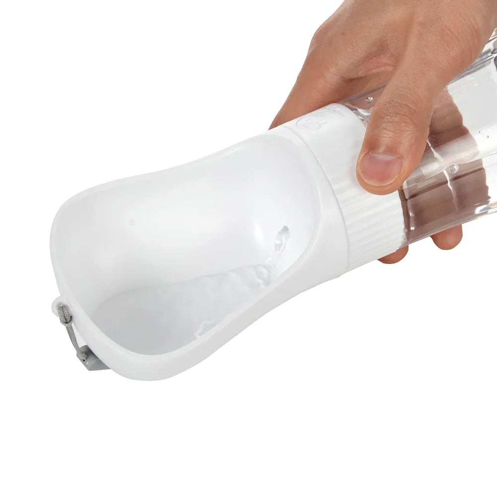 2In1 Portable Dog Water Bottle With Food Container For Small Large Dogs Cat Pet Outdoor Drinking Bowl Golden Retriever Supplies