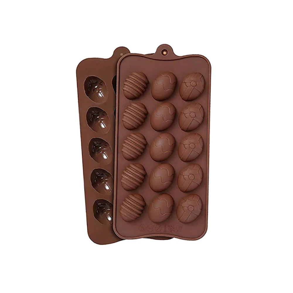 Silicone world DIY Easter Chocolate Egg Silicone Mold Nonstick Cake Decorating Baking Candy Mold Silicone 3D Mold Kitchen Gadget