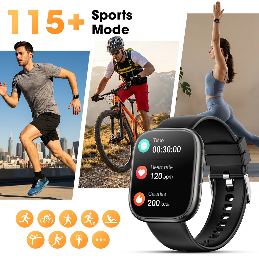 Smart Watch Bluetooth Call 1.83'' TFT Screen Gift Box