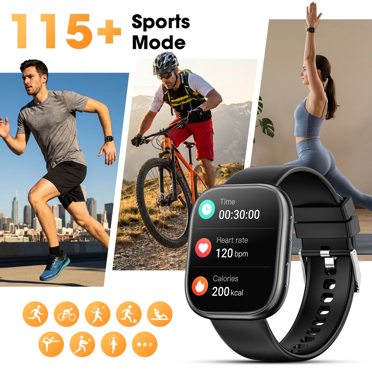 Smart Watch Bluetooth Call 1.83'' TFT Screen Gift Box