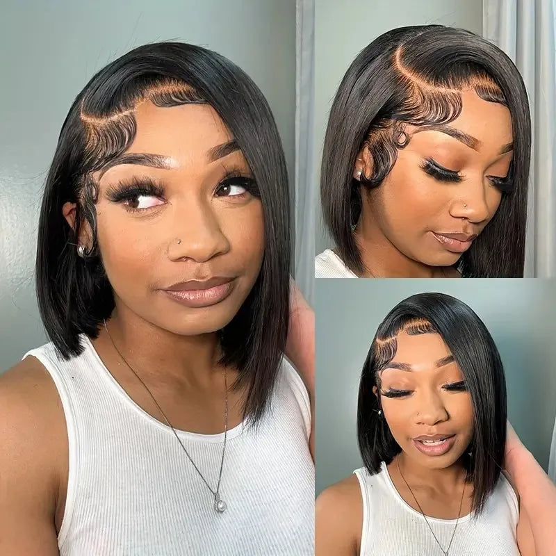Newmi Bob Wigs Short Bob Wig Lace Front Human