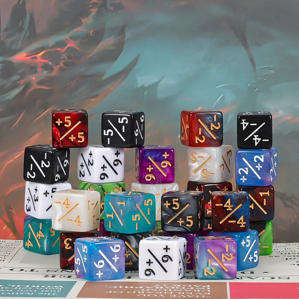 Magic Party Counting Dice Set With Starry Sky Design