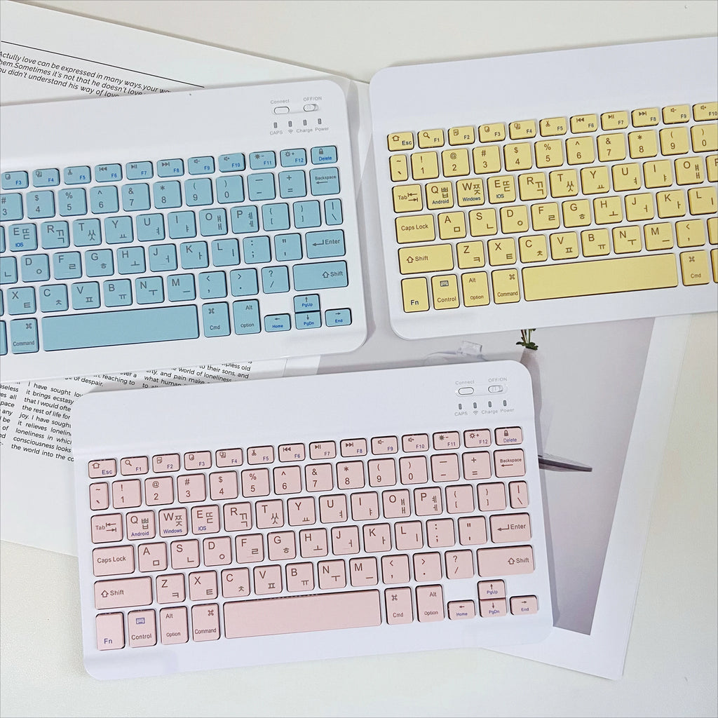 Korean Wireless Bluetooth Keyboard with Mouse 10inch Lightweight Keyboard