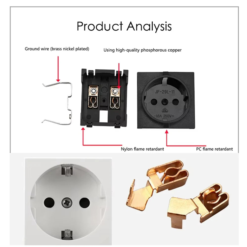 Sockets DIY Wireless Desktop UK FR EU Pop Up Hidden Table Socket With Wireless Charger USB TypeC Ports Table Sockets RJ45
