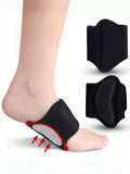 1 pair of men's and women's arch support sports insoles for flat feet to support the ball of the foot and relieve pressure.