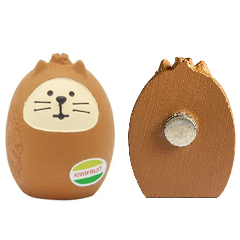 Resin Cute Cartoon Cat Fridge Magnetic Sticker Kawaii Zakka 3D Refrigerator Magnet Cute Magnets Home Decor New مغناطيس ثلاجة