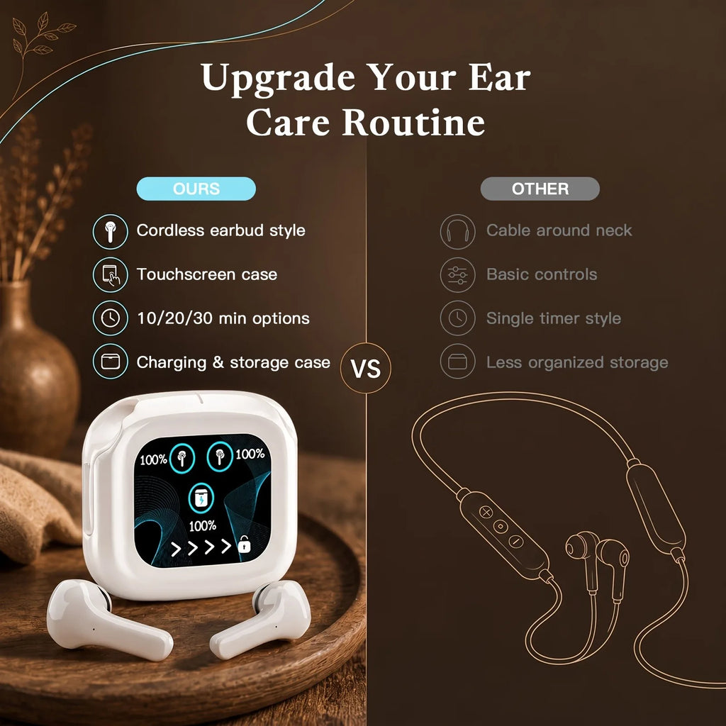 Cordless 650nm Ear Light Device for Tinnitus Otitis Media