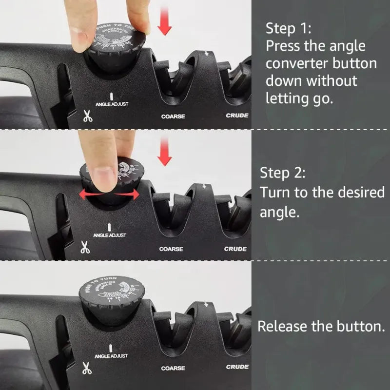 New Upgrade Angle Adjustable Knife Sharpener Professional 4 In 1 Kitchen Knives Grinder Scissors Sharpening Stone Home Tools