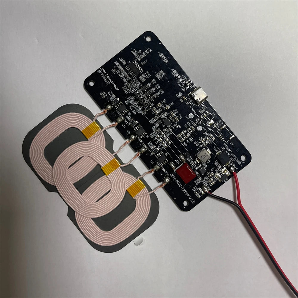 18W/20W High Power 5V 12V Fast Charging Wireless Charger Transmitter Module Type-c USB + Coil universal For Car Phone Battery