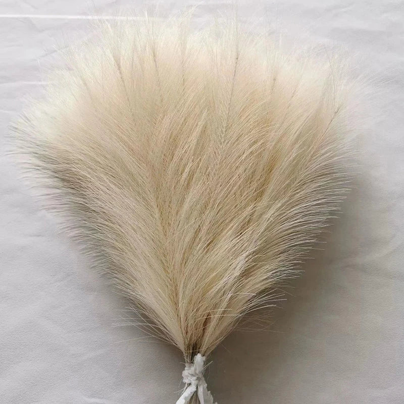 10pcs Artificial Pampas Grass Simulation Feather Wedding Props Reed Home Decor Supplies Table Colorful Pampas Grass 시뮬레이션 풀