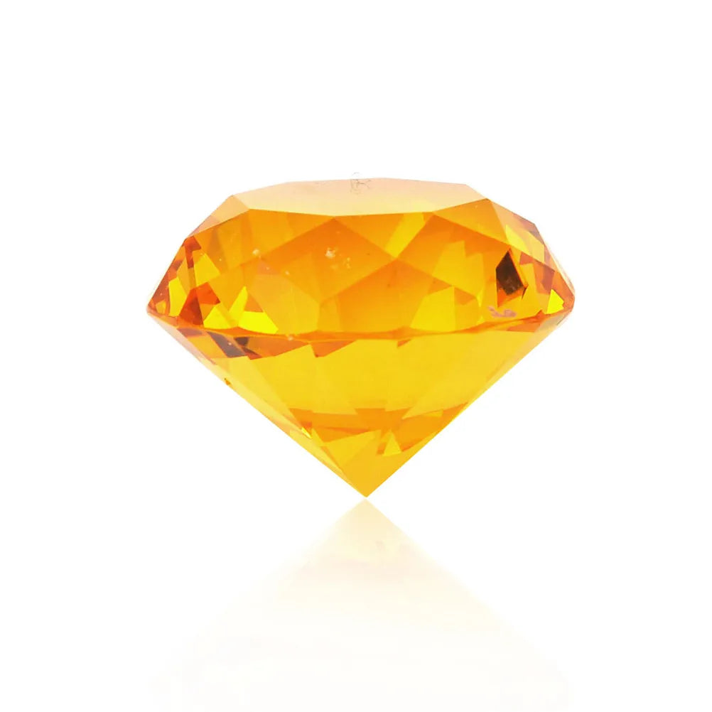 Glass Crystal Diamond Shape Paperweights Facet Jewel Wedding Decor Gift 30mm