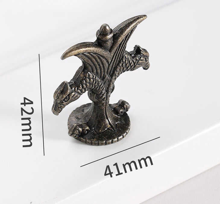 Antique Bronze Kitchen Cabinet Drawer Knob Dresser Cupboard Wardrobe Furniture Pulls Handle Vintage Wooden Box Jewelry Box Knobs