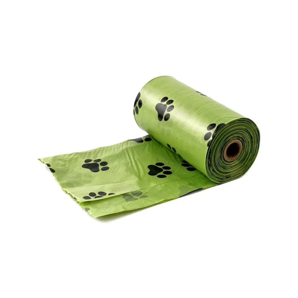 New Pet Biodegradable Trash Bag Dog Poop Bags Bulk Biobase Scented Poo Bag Degradable Cat Waste Bags Dog Poop Dispenser Gifts