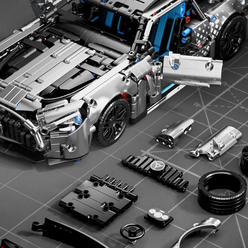 Racing Car Building Blocks Set