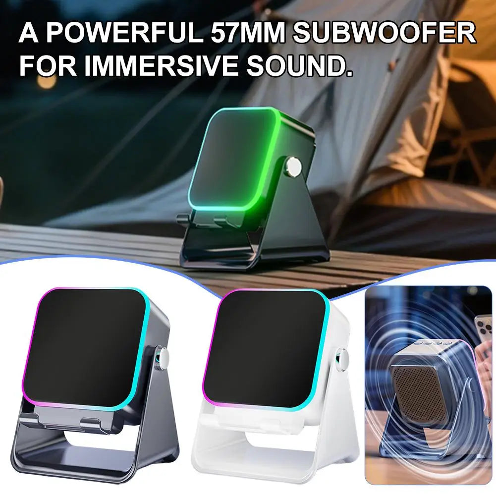 Multifunctional Bluetooth Speaker Magnetic Adjustable Desktop Tablet Bracket Support Portable Wireless Charger Phone Holder