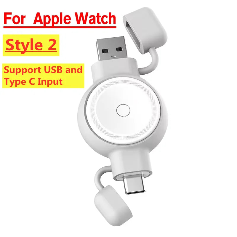 Fast Magnetic Wireless Charger For Apple Watch 8 7 6 5 4 3 SE Ultra 2 IWatch Dock Adapter Chargers Portable USB Charging Station