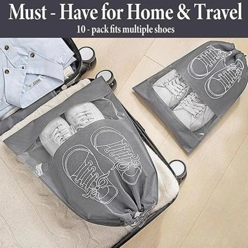 1-50Pcs Shoes Storage Organizer Bags Non Woven Travel Portable