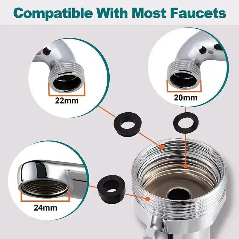Rotatable Multifunctional Extension Faucet Aerator Kitchen Sink Faucet Extender Adapter Bathroom Tap Swivel Robotic Arm Sink Fit