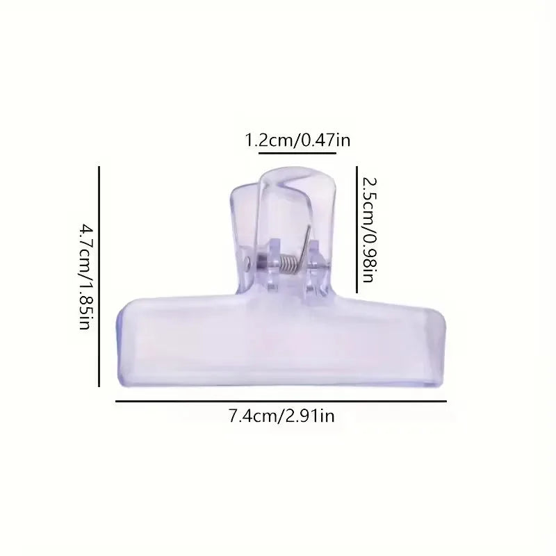1Pc Creative Transparent Jelly Clip Storage Supplies Stationery School