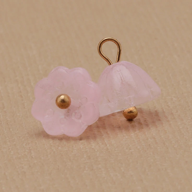 Glass Imitation Jade Mushroom Buttons Exquisite Retro Shirt Button Buckles for Cheongsam Cardigan Decor Sewing Scrapbooking