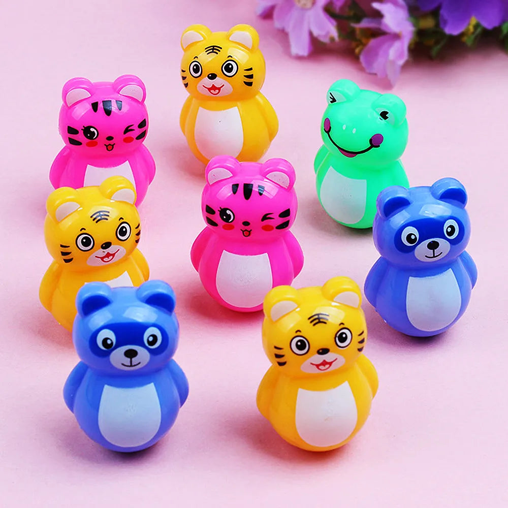 50pcs Plastic Cartoon Party Favors Toy Assortment Giveaway Pinata Filler Kids Birthday Keepsakes Carnival Prizes