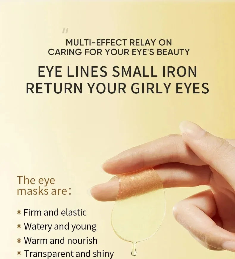 60PCS/120 PCS Eye Mask Avocado Gold Moisturize Firming Improve Eye Bags Eye Patches Anti Wrinkle Eye Patches for Dark Circles