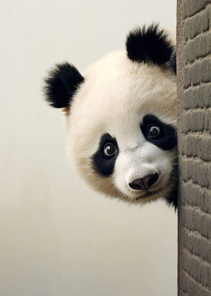 Cute Panda Blowing Bubbles Poster Graffiti Animals Art Print Canvas Painting Wall Pictures Living Room Room Home Decor Gift