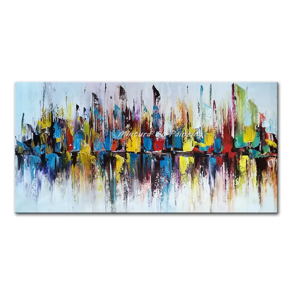 Classic Abstract Aesthetics Wall Art Block Texture HD Oil On Canvas Posters And Prints Home Bedroom Living Room Decoration Gifts