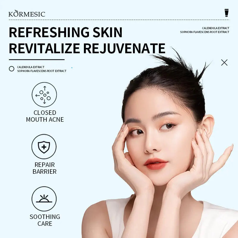 Smoothing Pimple Gel Blackhead Remove Repair Face Cream Oil Control Shrink Pores Moisturizing Brighten Skin Care Korean Cosmetic