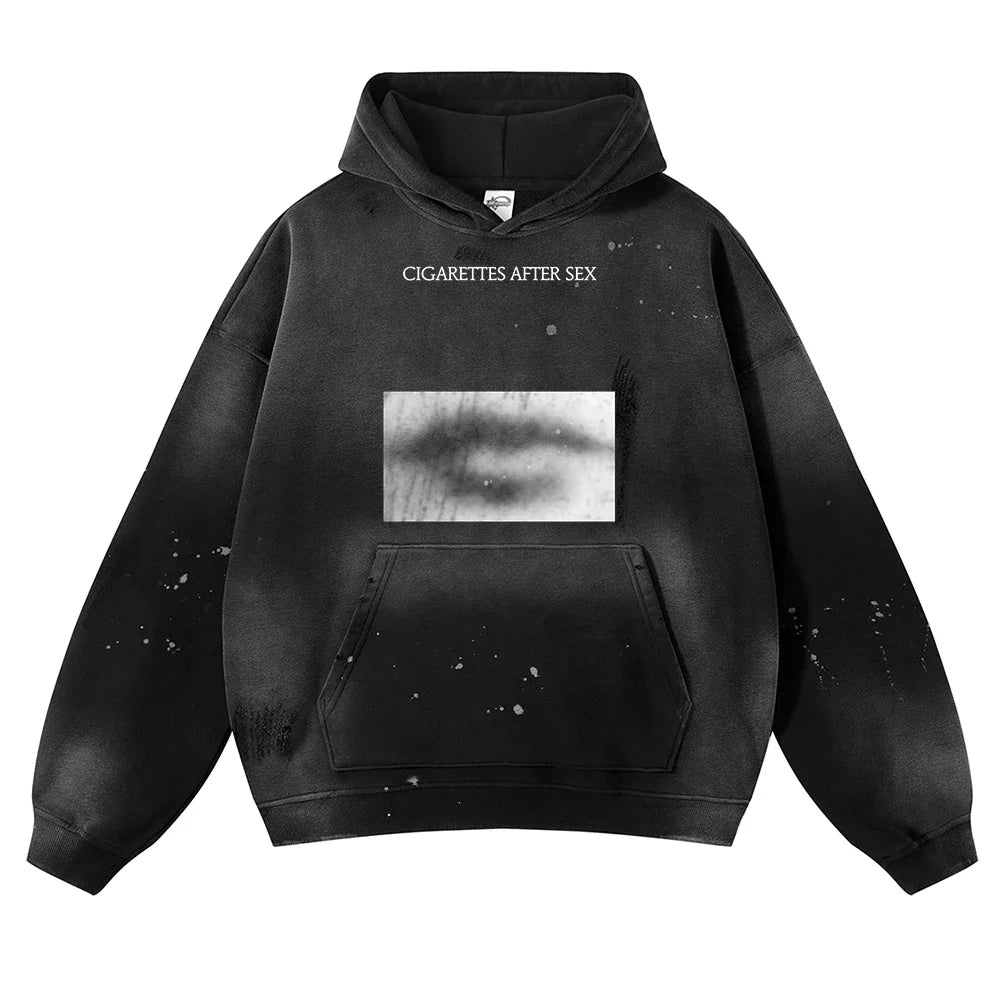 2026 Autumn Winter Men's New Pullover Hoodie Y2K Printed Retro Jacket Uniform Casual Fashion Loose Sweatshirt for Men and Women