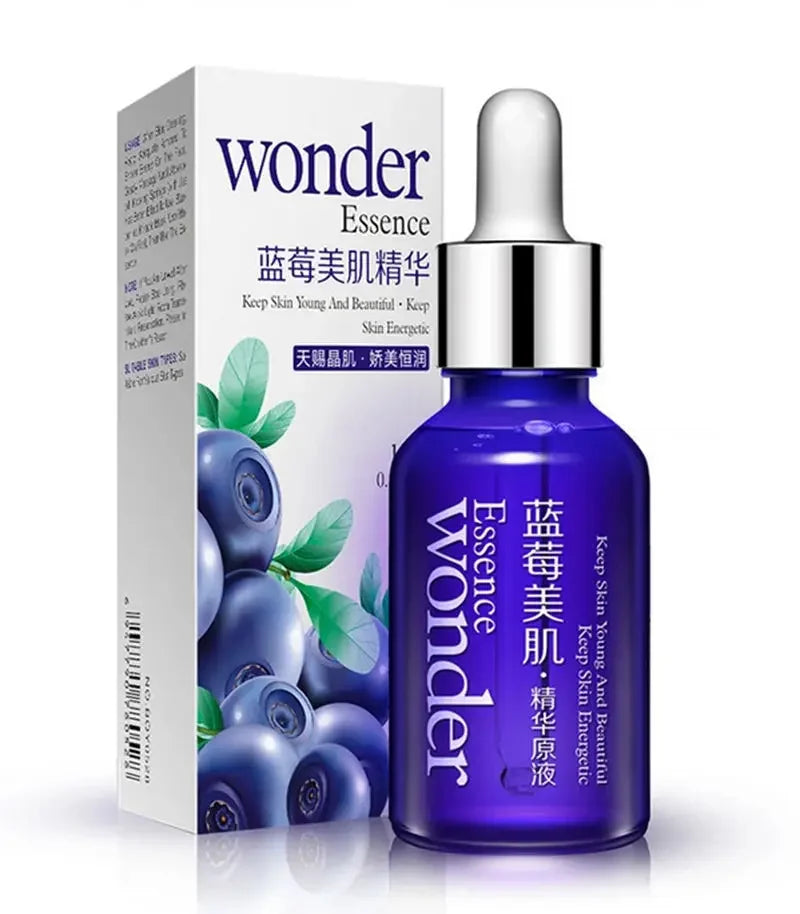 BIOAQUA Blueberry Wonder Essence Serum Face Lifting Anti Aging Wrinkle Serum of Youth Organic Cosmetic Charm Liquid Skin Care