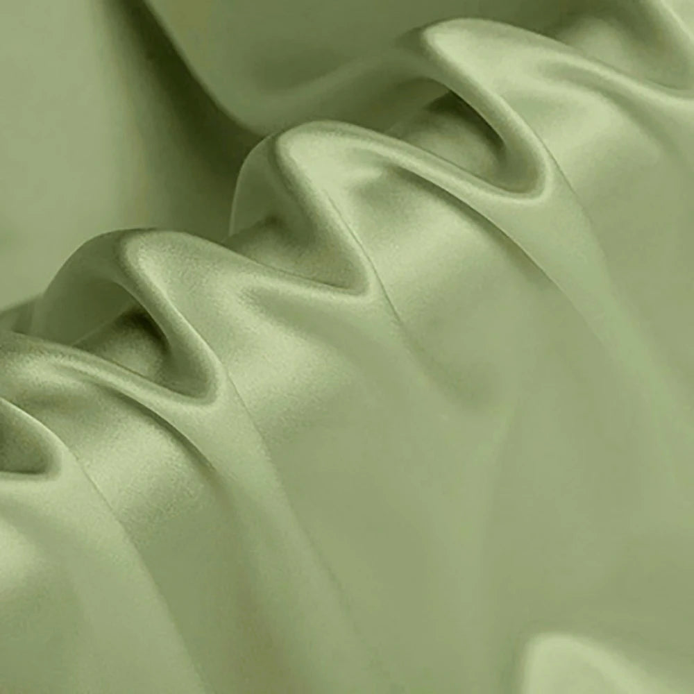 CISULI Pure Silk Stretch Satin Fabric,16momme,Width 140cm,Silk Lycra,Shirt and Dress Cloth Material