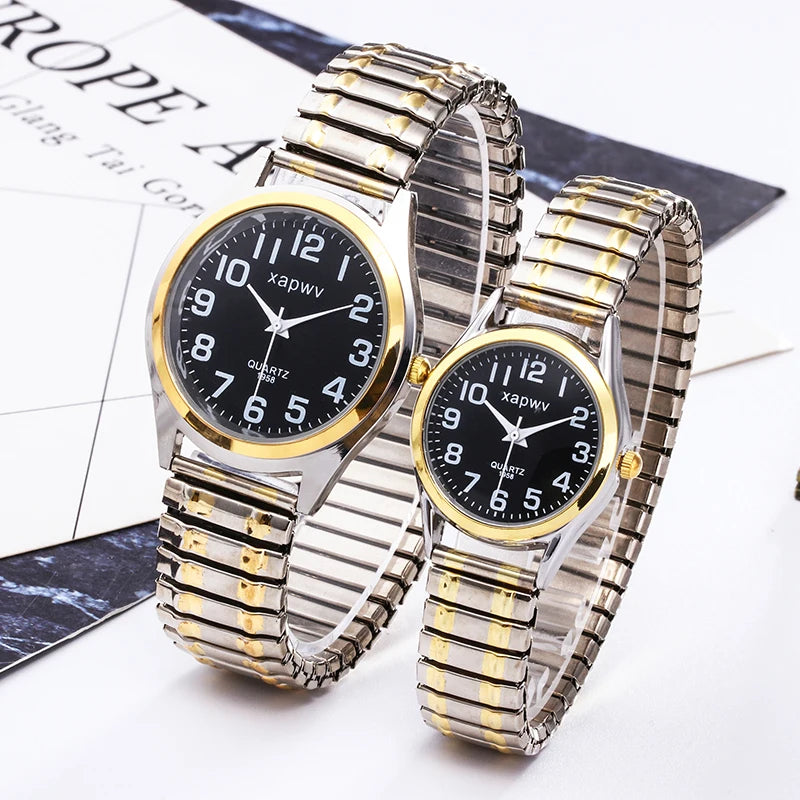 Large Dial Watch Men's Simple Women's Quartz Watch Fashion