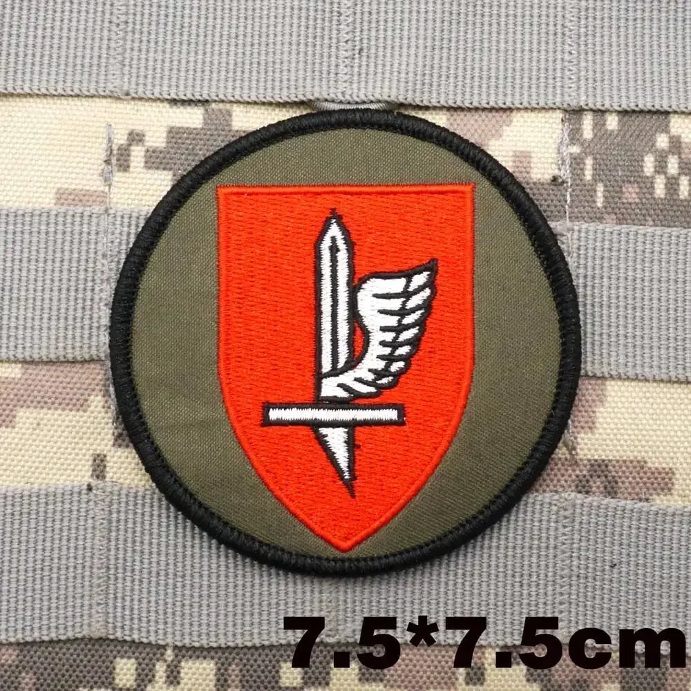 Israel Flag Embroidery Patch Hook and Loop Mlrs Army Morale Badge Israeli Language Outdoor Equipment Tactical Backpack Sticker