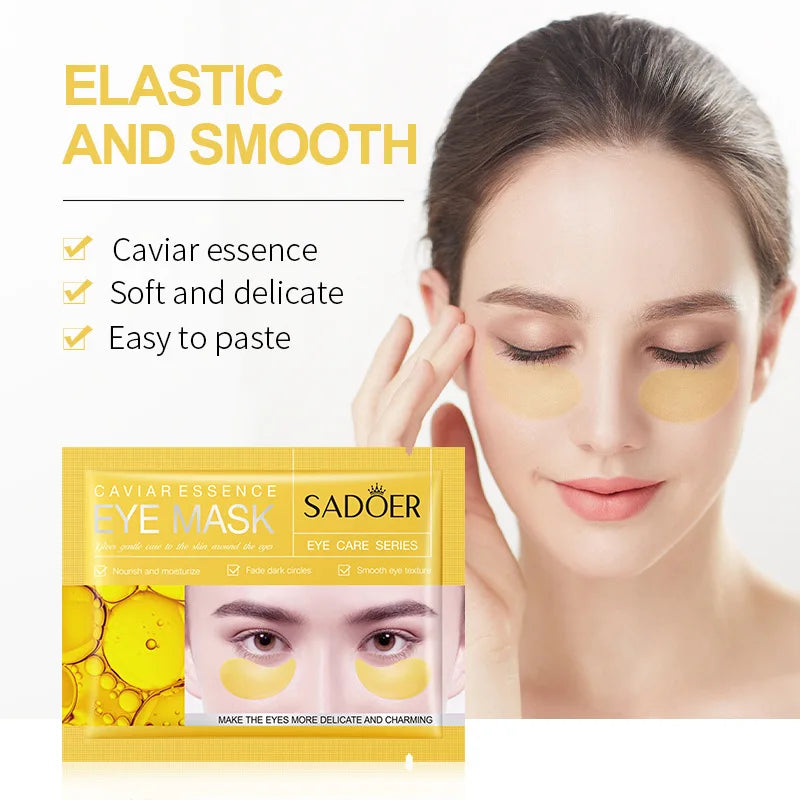 10 Pairs SADOER Crystal Collagen Eye Mask Anti Wrinkle Dark Circles Removal Eyes Bags Moisturizing Eye Patches Skin Care