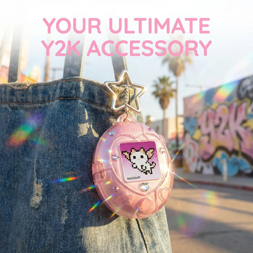 Cute Tamagotchi Airpods Pro 2 1 Case, Star Lanyard Silicone Earphone Storage Bag, Pink Transparent Aesthetic Desktop Ornament
