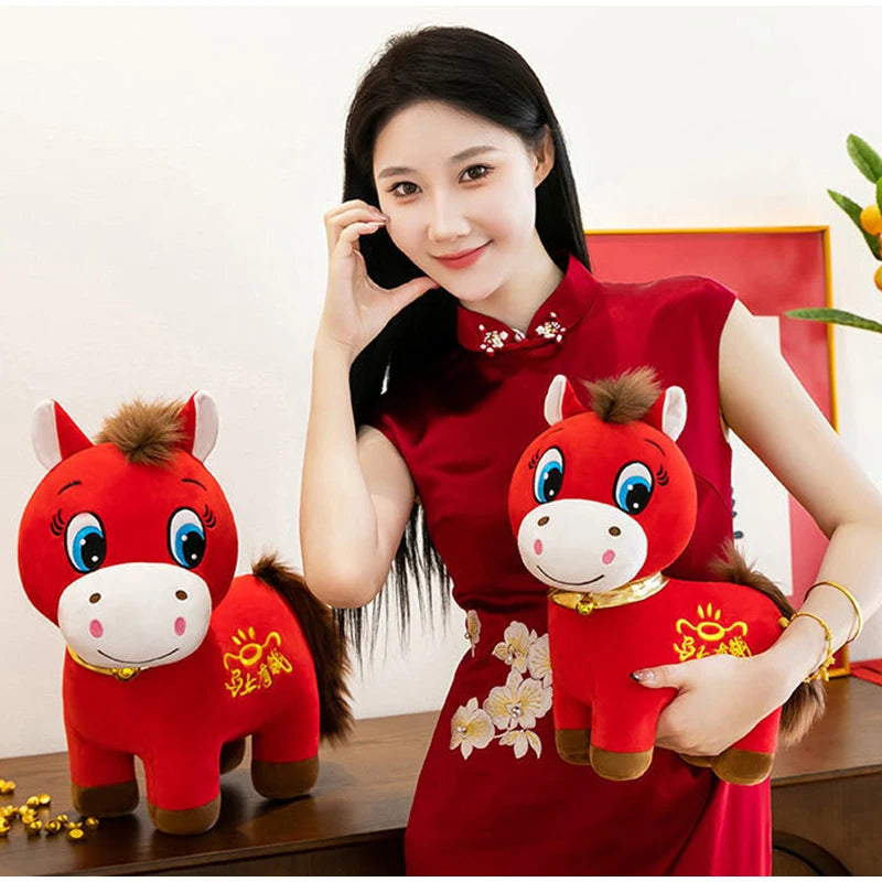 Crying Horse Ornament 2026 Horse Mascot Money Coming Soon Smiling Crying Horse Zodiac Horse Festival Kid Gift Home Decoration