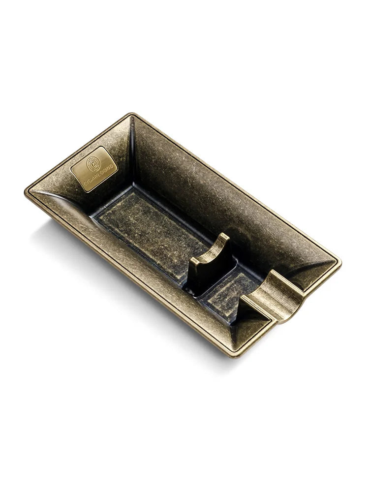 Cigar Ashtray Luxury Retro Large Caliber Holder Ash Tray Cigarette Tobacco Home Office Decoration Portable Single Slot CKA-1001