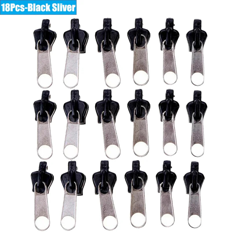 6/36pcs Fix Zip Puller Universal Instant Zippers Fix Zipper Repair Kit Replacement Zipper Pull Slider For DIY Sew Accessories