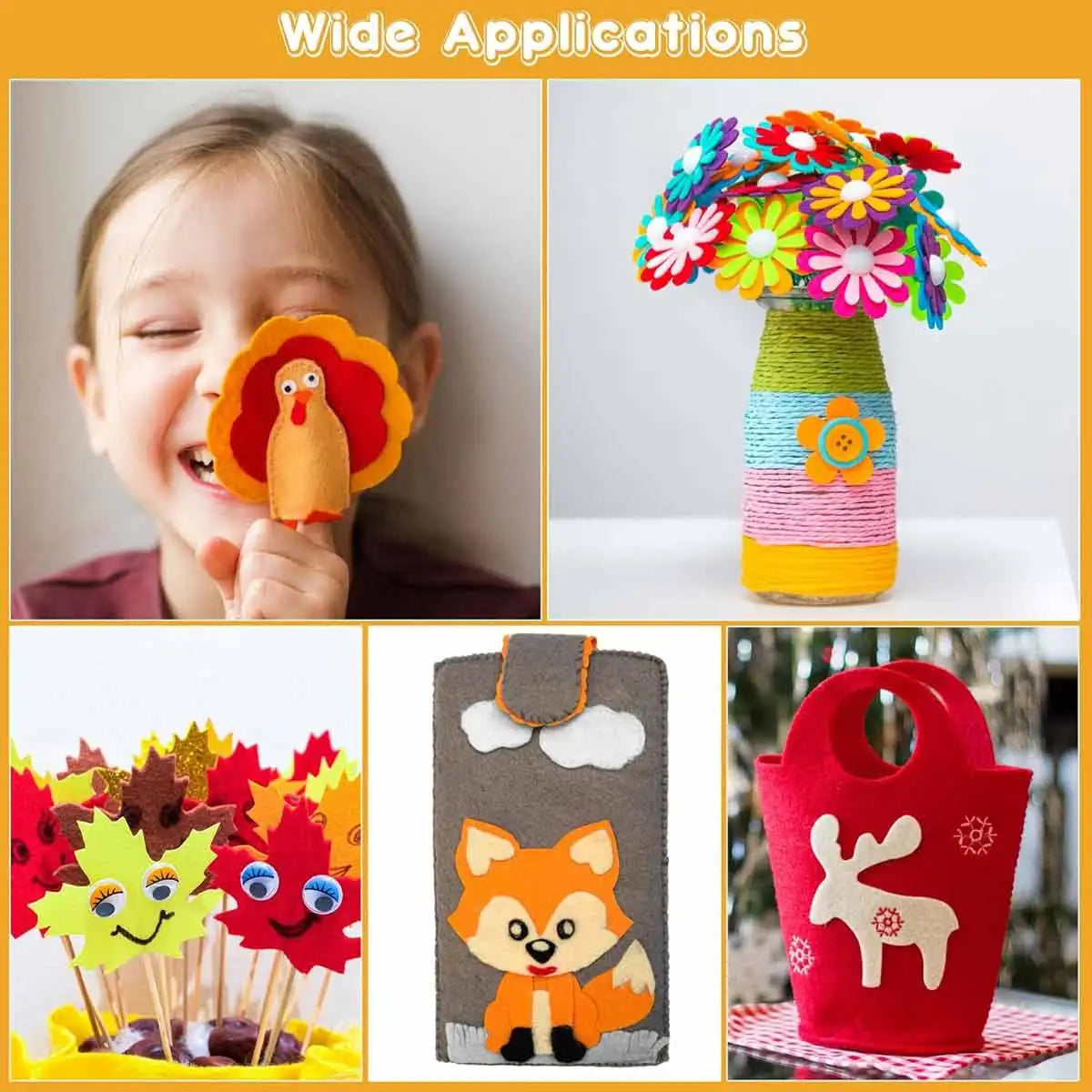 40pcs Vibrant Craftsmanship Felt - A Soft Non Woven Durable Process Material Suitable For Diy Sewing Splicing School Projects Ho