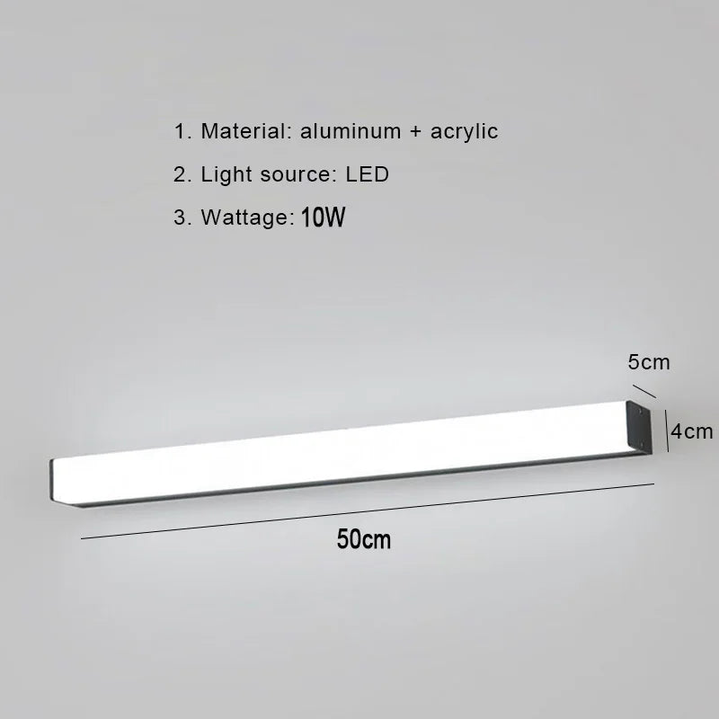 Modern Simplicity Fashion LED Wall Lamp Mirror Moisture Proof