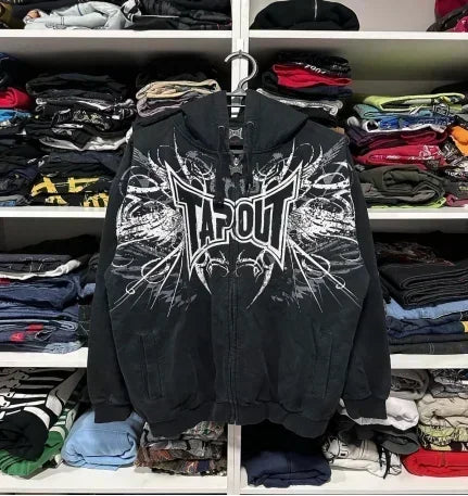 Hooded Sweatshirt Creative Print Pattern Designs Men Harajuku Style Casual Hip Hop Element Hoodie Fall and Winter Long Sleeve